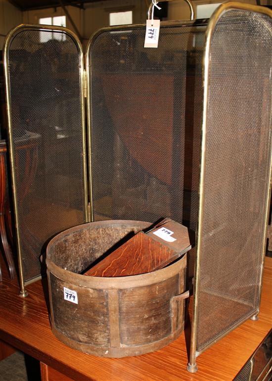 Candle box, tub & fire guard